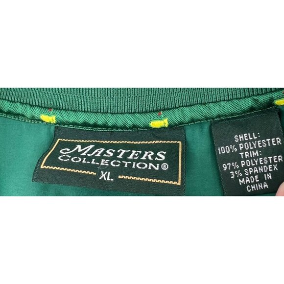 Masters Collection Green Pullover Windbreaker XL Golf Jacket - Picture 2 of 5